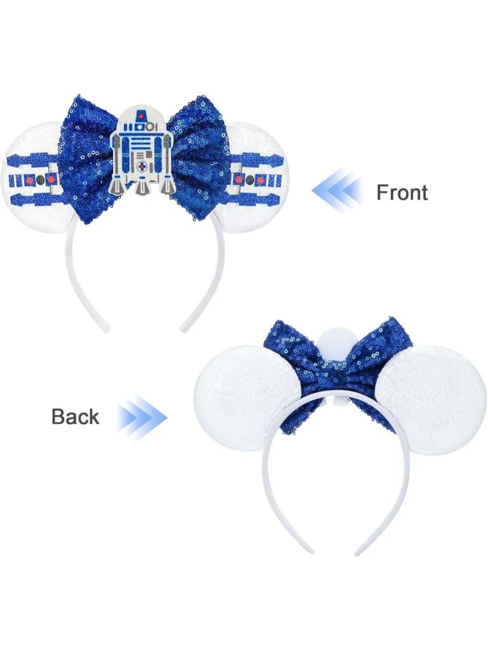 Women Navy blue Cartoon Mickey Mouse Costume Headband For Cosplay